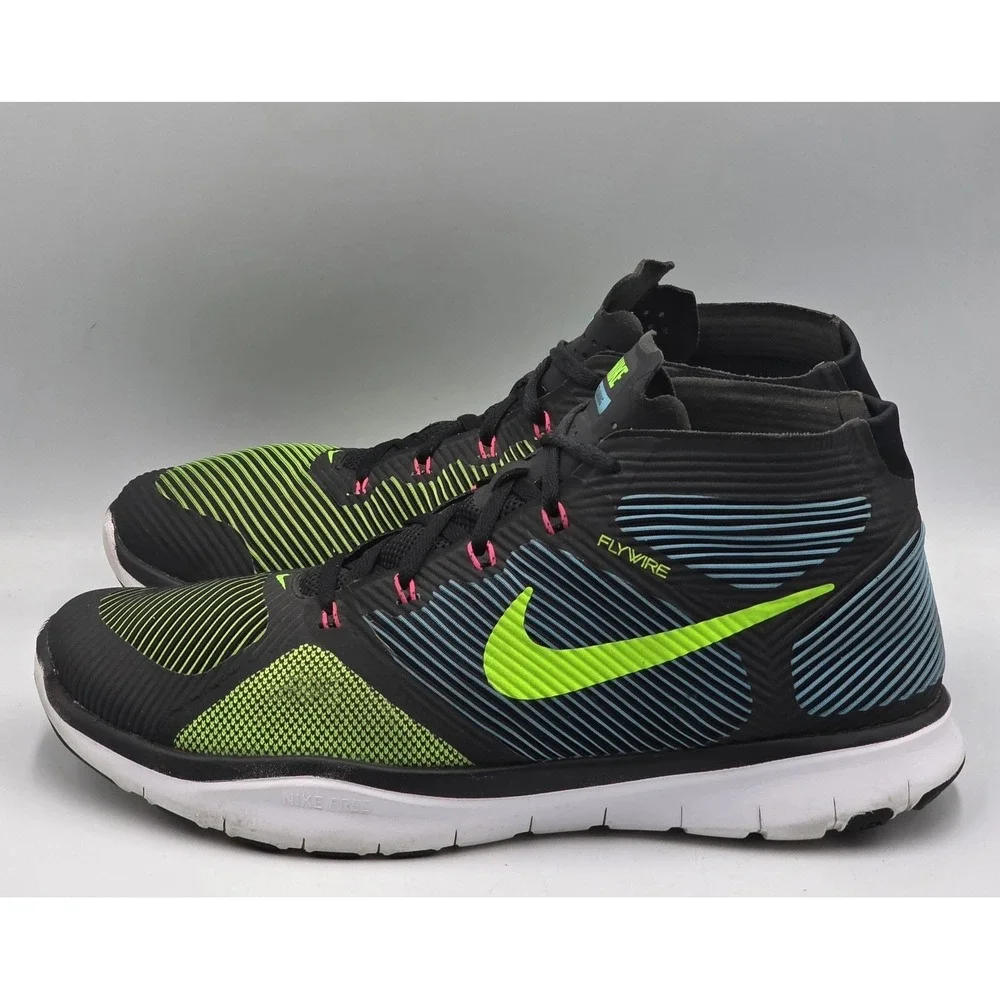 Nike Free Train Instinct 833274-034 Black Electric Green Men's Size 10.5
